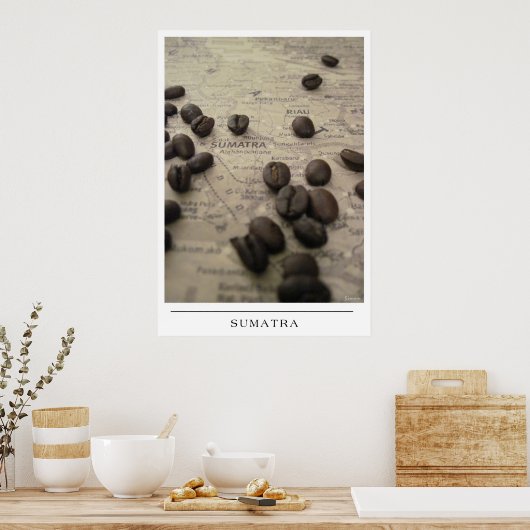 Sumatra - Coffee Art verzenden Poster (Keuken)