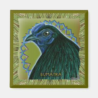 Sumatra Haantje Gemonteerd Magneet