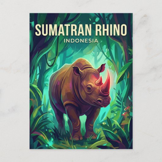 Sumatra Indonesië Briefkaart (Voorkant)