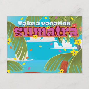 Sumatra Indonesië reisposter Briefkaart