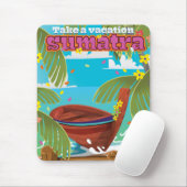 Sumatra Indonesië reisposter Muismat (Met muis)