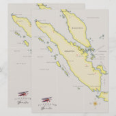 Sumatra-kaart (Voorkant / Achterkant)