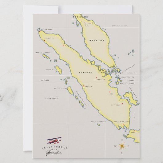 Sumatra-kaart (Achterkant)