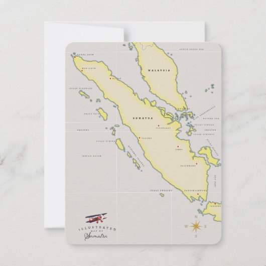 Sumatra-kaart (Achterkant)