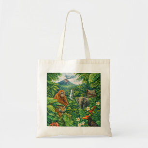 Sumatra Regenwoud Wildlife, Vulkan & Rafflesia Tote Bag
