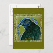 Sumatra Rooster omgeven Briefkaart (Voorkant / Achterkant)