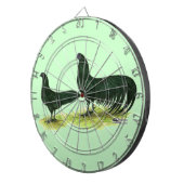 Sumatra Zwarte Kippen Dartbord (Voorkant Rechts)