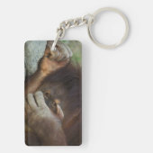 Sumatraanse orang-oetan, Pongo pygmaeus Sleutelhanger (achterkant)
