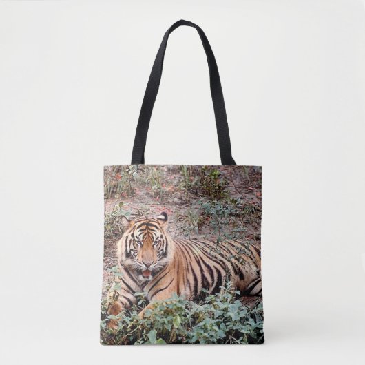 Sumatraanse Tijger Boodschappentas Tote Bag (Voorkant)