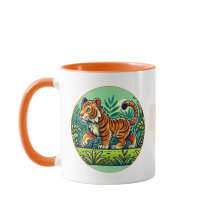 Sumatraanse tijger Mok - Oerwoud Design