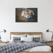 Sumatraanse tijger, Panthera tigris sumatrae Canvas Afdruk (Insitu (Slaapkamer))