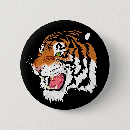 Sumatraanse tijger ronde button 5,7 cm (Voorkant)