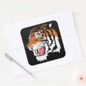 Sumatraanse tijger vierkante sticker (Envelop)