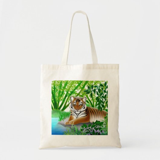 Sumatran Oerwoud Tiger Canvas tas (Voorkant)