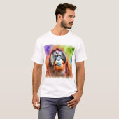 Sumatran Orangutan 070724AREF107 - Watercolor T-shirt (Voorkant volledig)