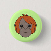 Sumatran Orangutan Button (Voorkant)