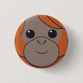 Sumatran Orangutan Face Button (Voorkant)