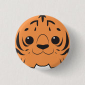 Sumatran Tiger Face Button (Voorkant)
