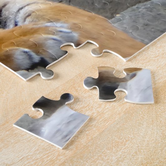 Sumatran Tiger. Grote katten. Legpuzzel (Zijkant)