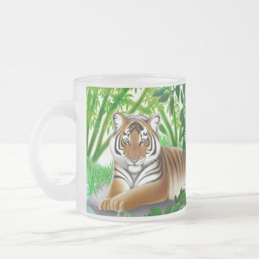 Sumatran Tiger in de Mok van het Oerwoud Bamboo (Links)