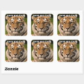 Sumatran Tiger Portrait Sticker (Vel)