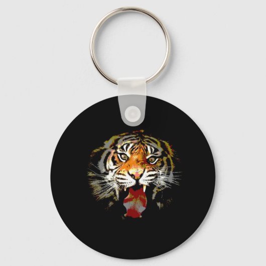 Sumatran Tiger Sleutelhanger (Voorkant)