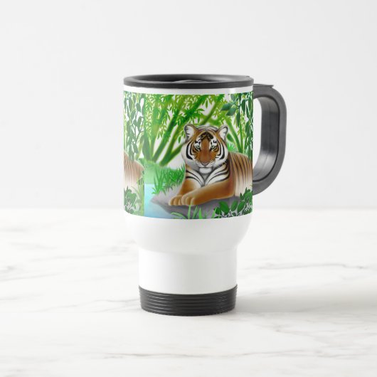 Sumatran Tiger Travel Mug Reisbeker (Voorkant rechts)