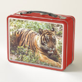 Sumatran Tiger Wild Metal Lunchbox (Achterkant)