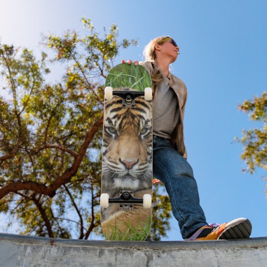 Sumatran Tiger Wildlife Foto Persoonlijk Skateboard (Buiten 1)