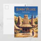 Sumba-eiland Indonesië Briefkaart (Voorkant / Achterkant)