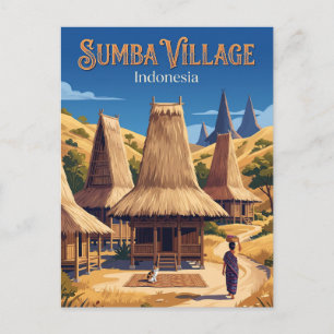 Sumba-eiland Indonesië Briefkaart