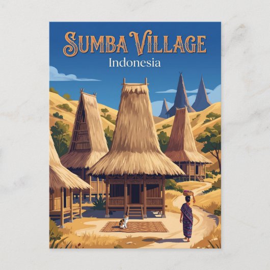 Sumba-eiland Indonesië Briefkaart (Voorkant)
