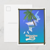 Sumba eiland Indonesië reis kaart (Voorkant / Achterkant)