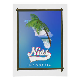 Sumba eiland Indonesië reis kaart Perfect Poster