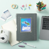 Sumba eiland Indonesië reis kaart Sticker (iPad Cover)