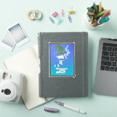 Sumba eiland Indonesië reis kaart Sticker (iPad Cover)