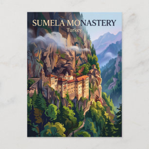 Sumela-klooster Turkije Briefkaart