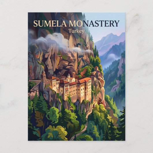 Sumela-klooster Turkije Briefkaart (Voorkant)