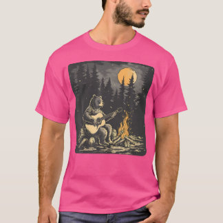 Sumer Camp Beer zingen rond kampvuur Beren Liefde T-shirt