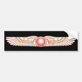 Sumerian Anunnaki Winged Sun Disk Bumpersticker (Voorkant)