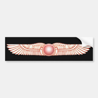 Sumerian Anunnaki Winged Sun Disk Bumpersticker