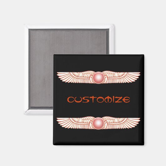 Sumerian Anunnaki Winged Sun Disk Magneet (Voorkant / Achterkant)