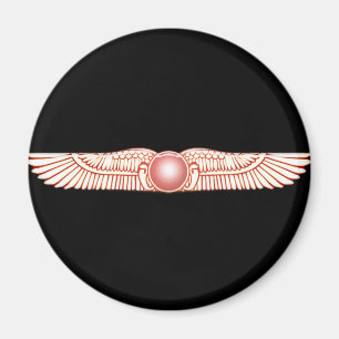 Sumerian Anunnaki Winged Sun Disk Magneet