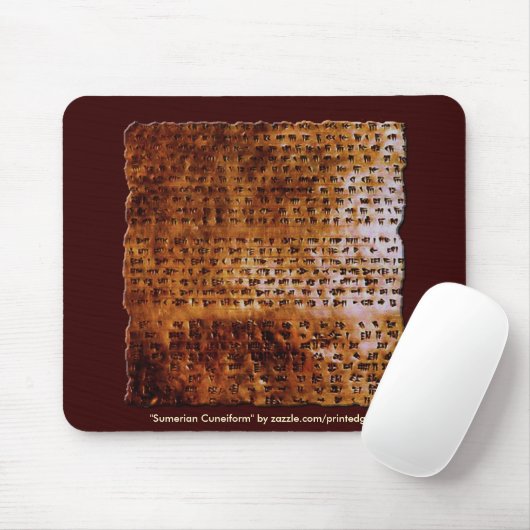 SUMERIAN CUNEIFORM SCHRIFTELIJK Mousepad Muismat (Met muis)
