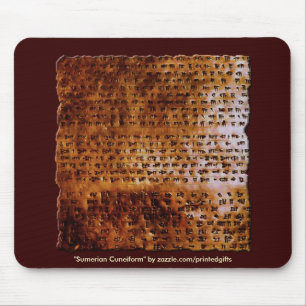 SUMERIAN CUNEIFORM SCHRIFTELIJK Mousepad Muismat