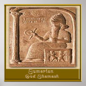 Sumerian God Samash Poster (Voorkant)