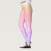 Sumerian Mesopotamian Pattern Pink Yellow Filter Leggings (Links)