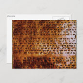 SUMERIAN SPIJKERVORMIG SCHRIJVEN BRIEFKAART (Voorkant / Achterkant)