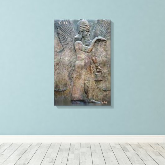 SUMERIAN TABLETTEN CANVAS DMT SPIRITUEEL GRAFFITI (Insitu (Houten vloer))