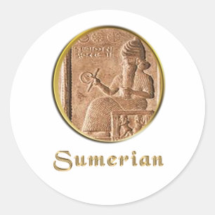 Sumerisch Ronde Sticker